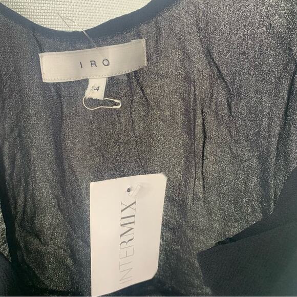 IRO black embroidered apoline playsuit romper size 34 - Picture 6 of 10